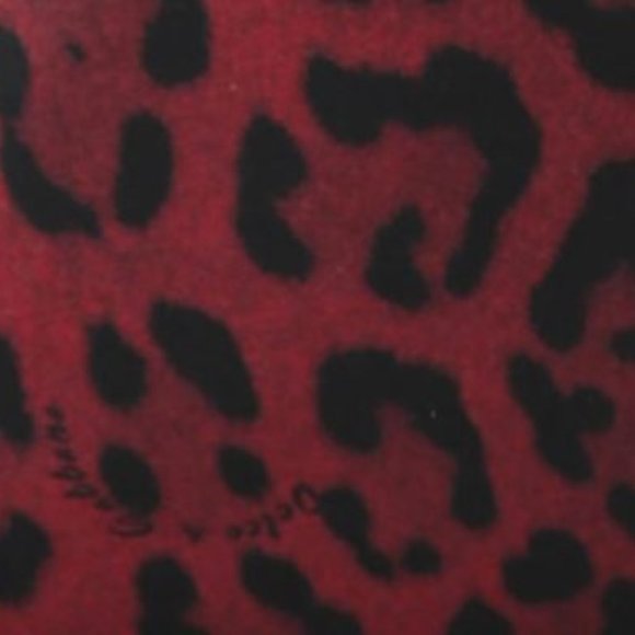 DOLCE & GABBANA  Red Leopard Adjustable Drawstring